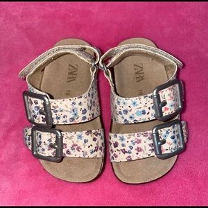 Zara floral sandals